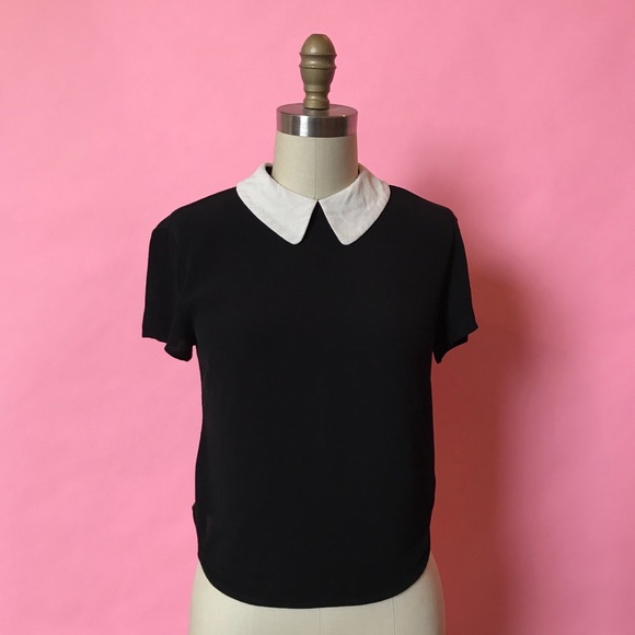 Sunday Best Tops - 🌈2/$10🌈Wednesday Addams Peter Pan collar top